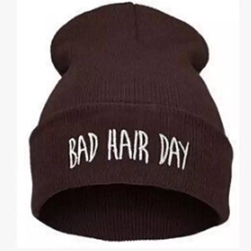 1 Left⭐️Bad Hair Day Beanies❤️💜 - Picture 3 of 4